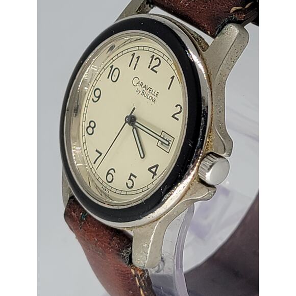 Vintage Caravelle 40B73 Mens Classic Silver Analog Quartz Watch - Picture 6 of 9